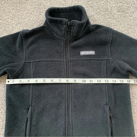 Columbia Fleece Jacket Full Zip Black - Picture 8 of 9